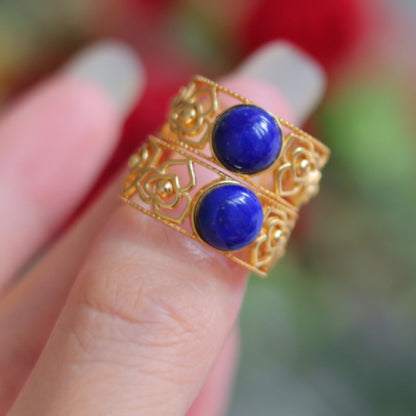 Natural Lapis Lazuli Ring