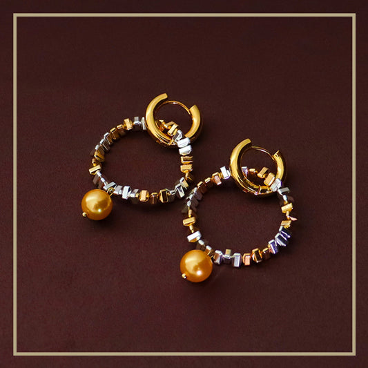 High-end personalized design silver pearl earrings - jewelryweilin