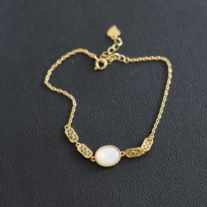 Natural White Mother of Pearl Bracelet