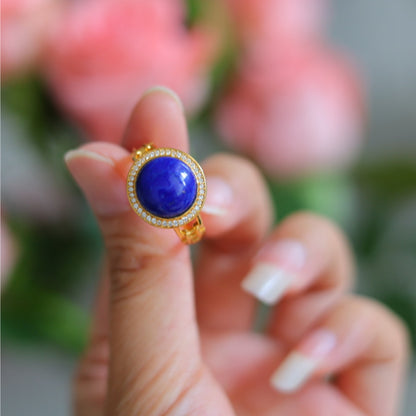 Natural Lapis Lazuli Ring