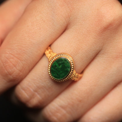 Natural Grade A Jadeite Ring
