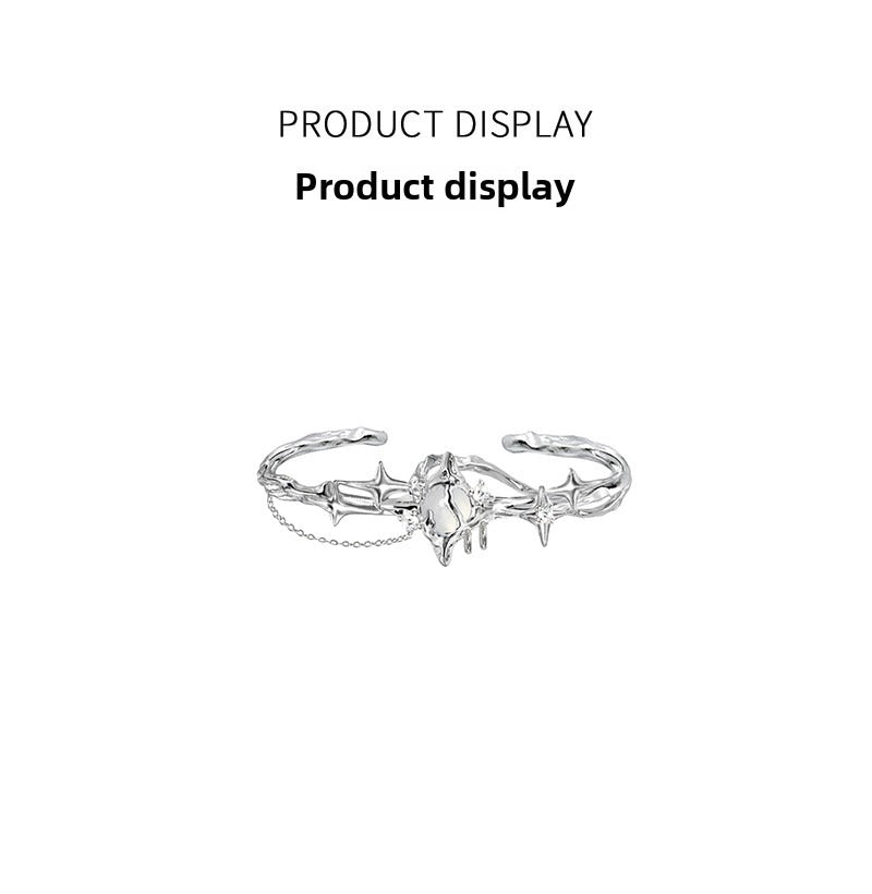 Starburst moonstone bracelet