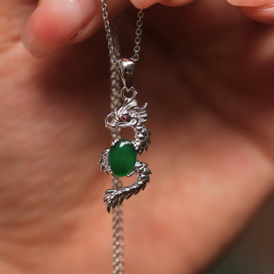 Natural Jadeite 6×8mm Pendant