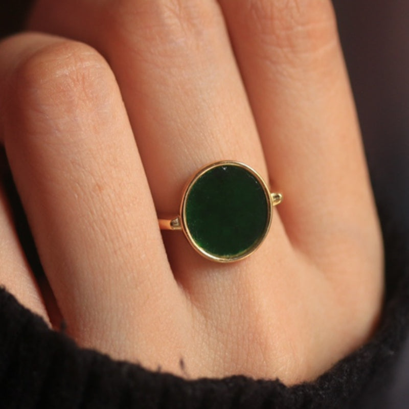 Natural Jadeite Ring