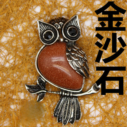 Vintage Owl Pendant Necklace