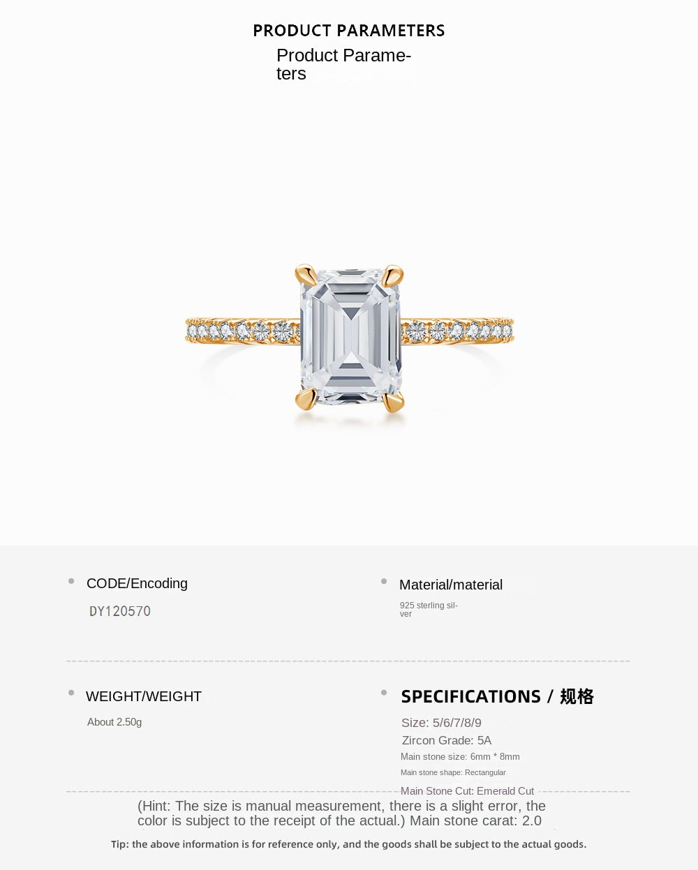 Temperament high carbon diamond stacking ring - jewelryweilin