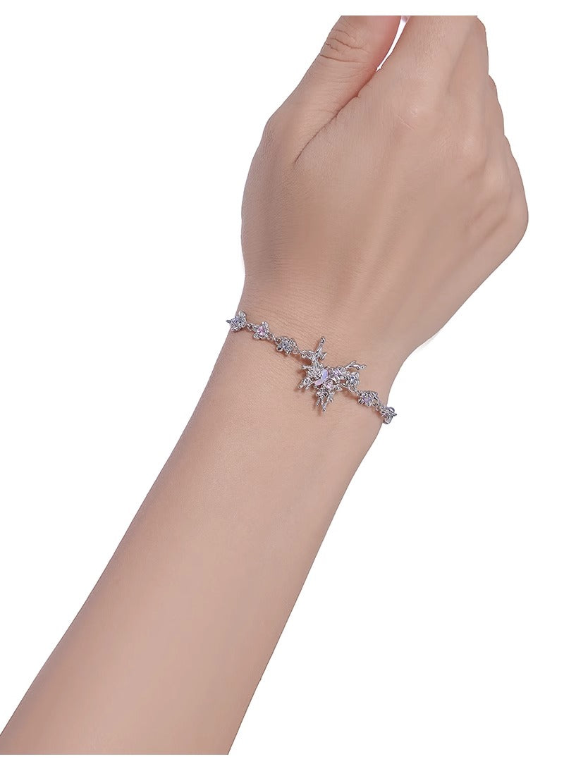 Liquid butterfly bracelet with hollow out