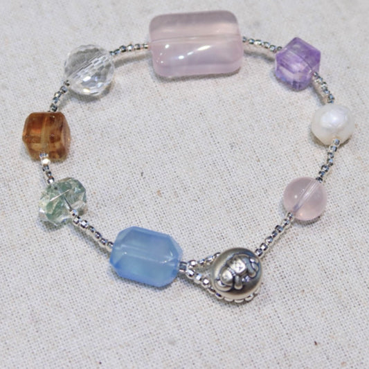 Multi-Treasure Ice Sugar Crystal Bracelet