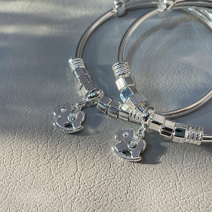 Personalized Fashion Bell Sterling Silver Bracelet