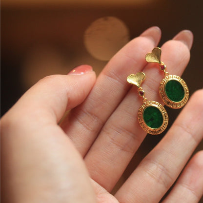 Natural Jadeite Earrings