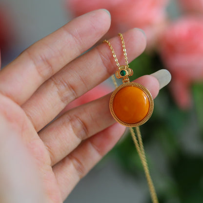 Natural Aged Beeswax Pendant
