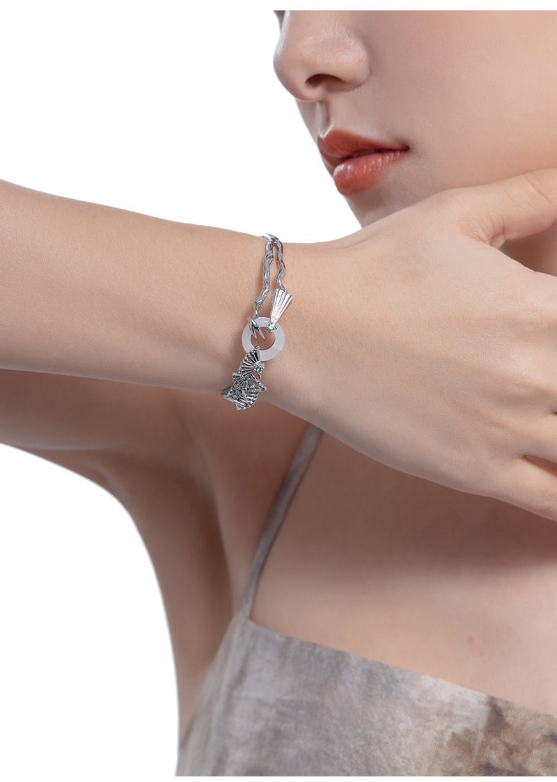 New Chinese style fan pendant bracelet