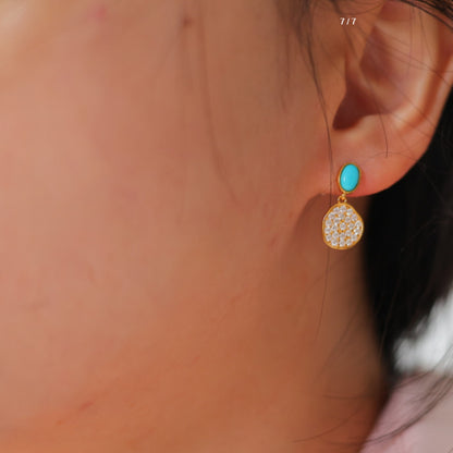 Natural Turquoise Earrings