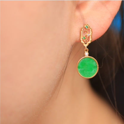 Natural Jadeite Earrings
