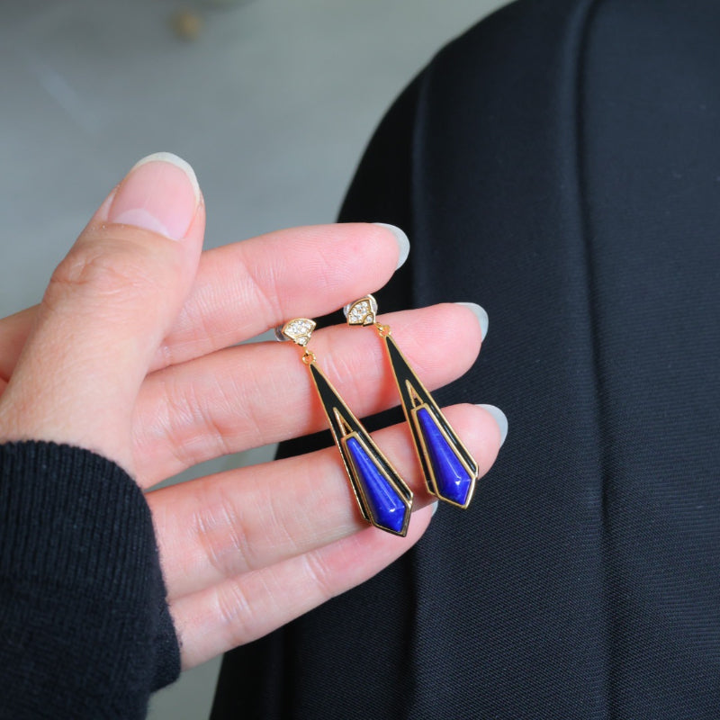 Natural Lapis Lazuli Earrings