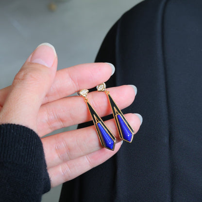 Natural Lapis Lazuli Earrings