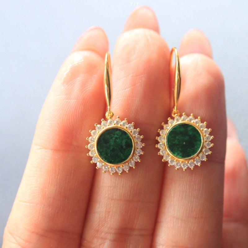 Natural Jadeite Earrings