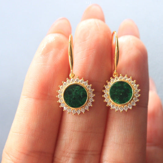 Natural Jadeite Earrings