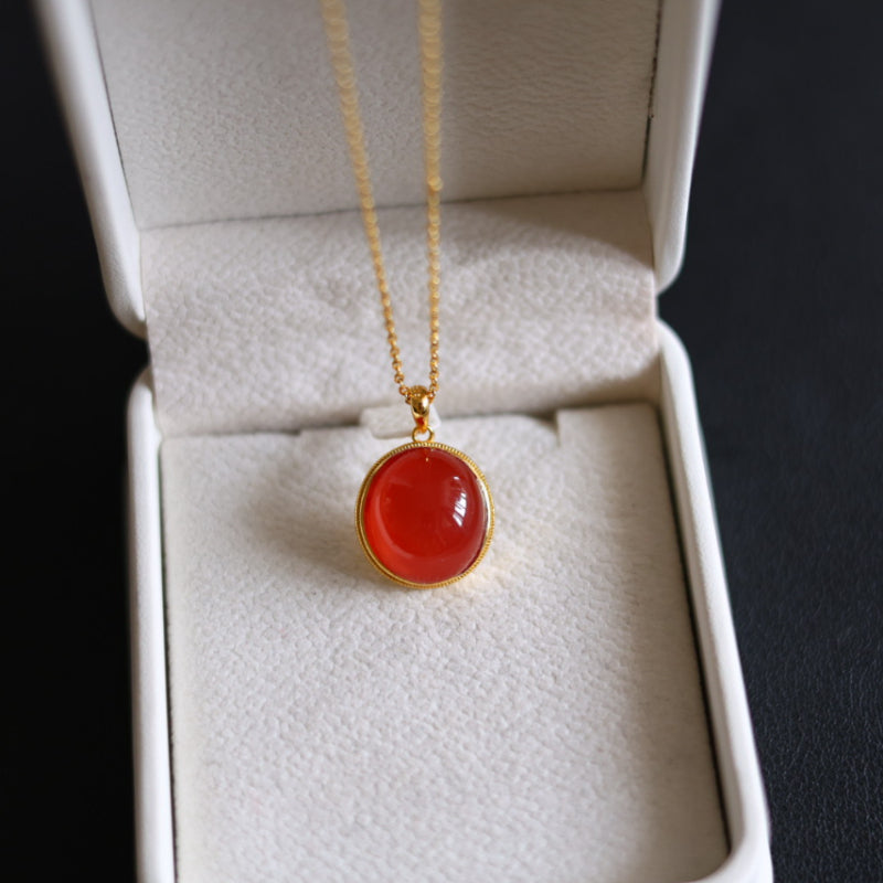 Baoshan Ice-Grade Nanhong Pendant