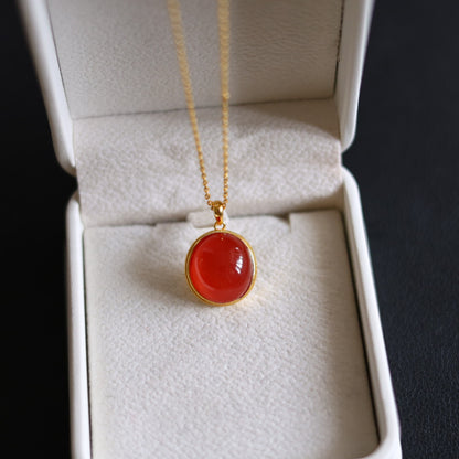 Baoshan Ice-Grade Nanhong Pendant