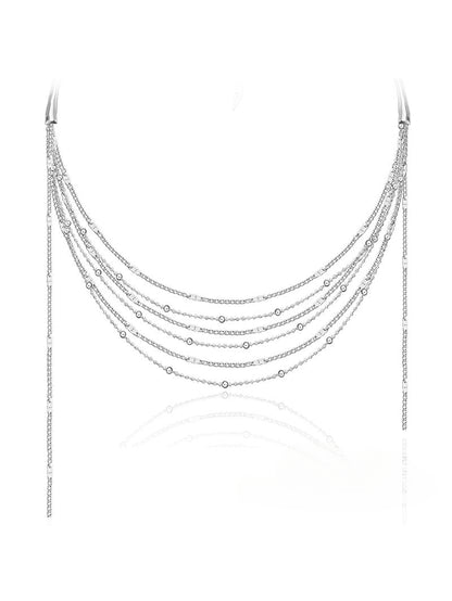 Light breeze tassel necklace