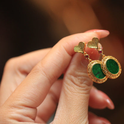 Natural Jadeite Earrings