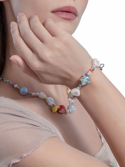 Millennium color beads bracelet