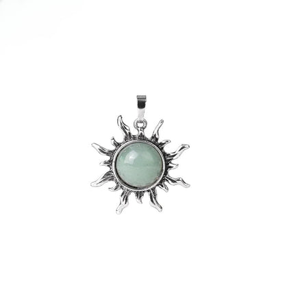 Vintage Amethyst Sunflower Pendant