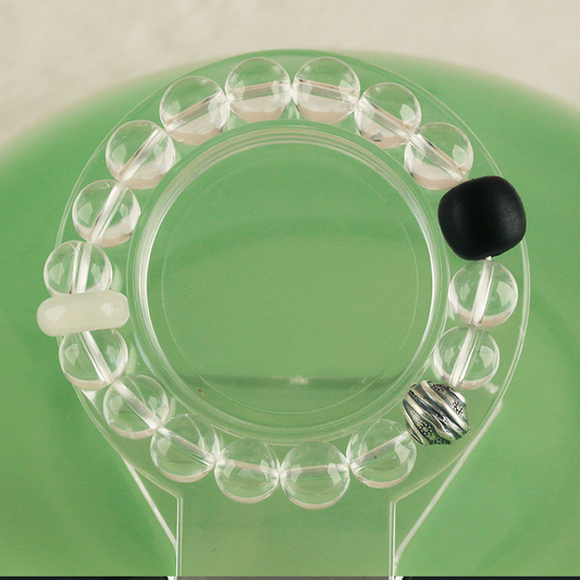 White crystal multi-treasure bracelet