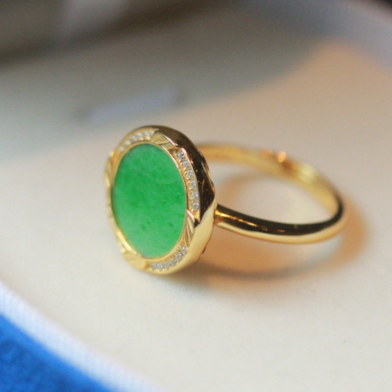 Natural Jadeite Ring
