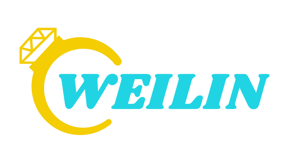 Logo of WEILIN with a yellow ring and blue text on a white background