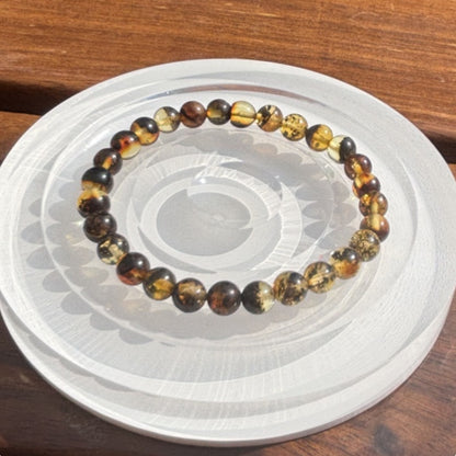 Spiritual herb amber bracelet