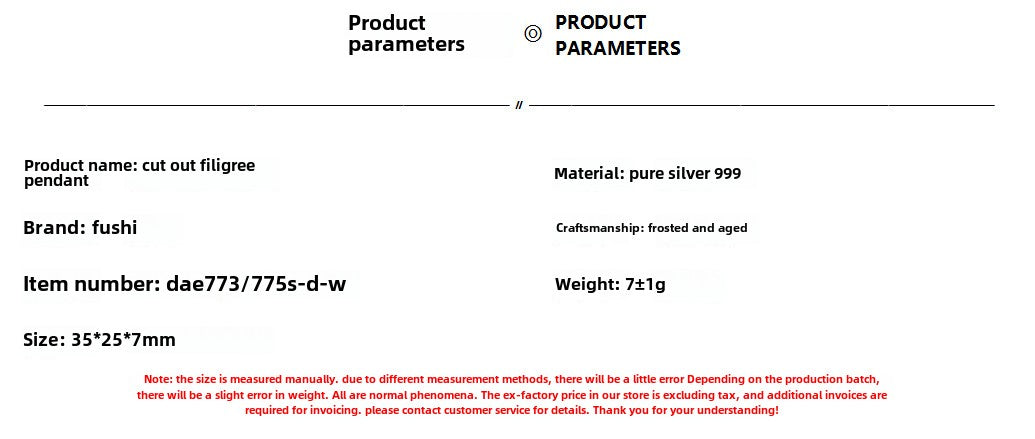 Handcrafted Chinese ethnic style sterling silver pendant - vintage design
