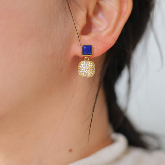 Natural Lapis Lazuli Earrings