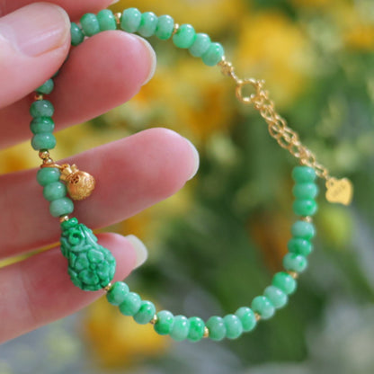 Natural Burmese Jadeite Bracelet