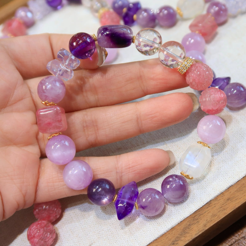 Natural Purple Multi-Treasure Bracelet