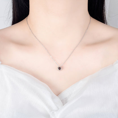 Photo Projection Round Necklace