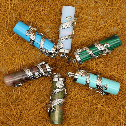 Antique Black Agate Pendant