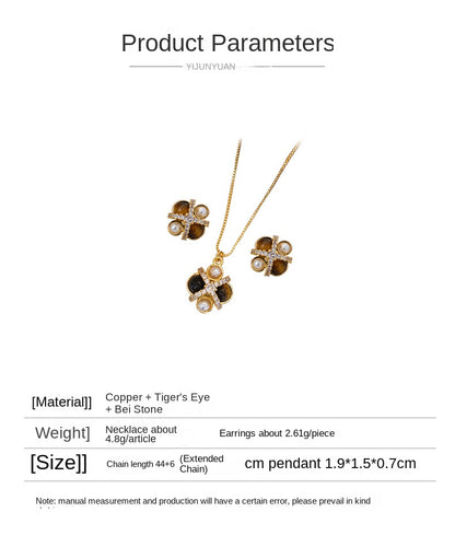 Luxury zircon necklace for women - jewelryweilin