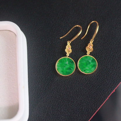 Natural Jadeite Earrings