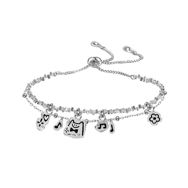 Cat Cat Symphony Pendant Bracelet