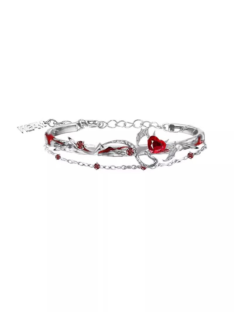 Red heart bracelet
