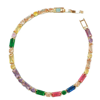Young popular lucky colored zircon bracelet - jewelryweilin
