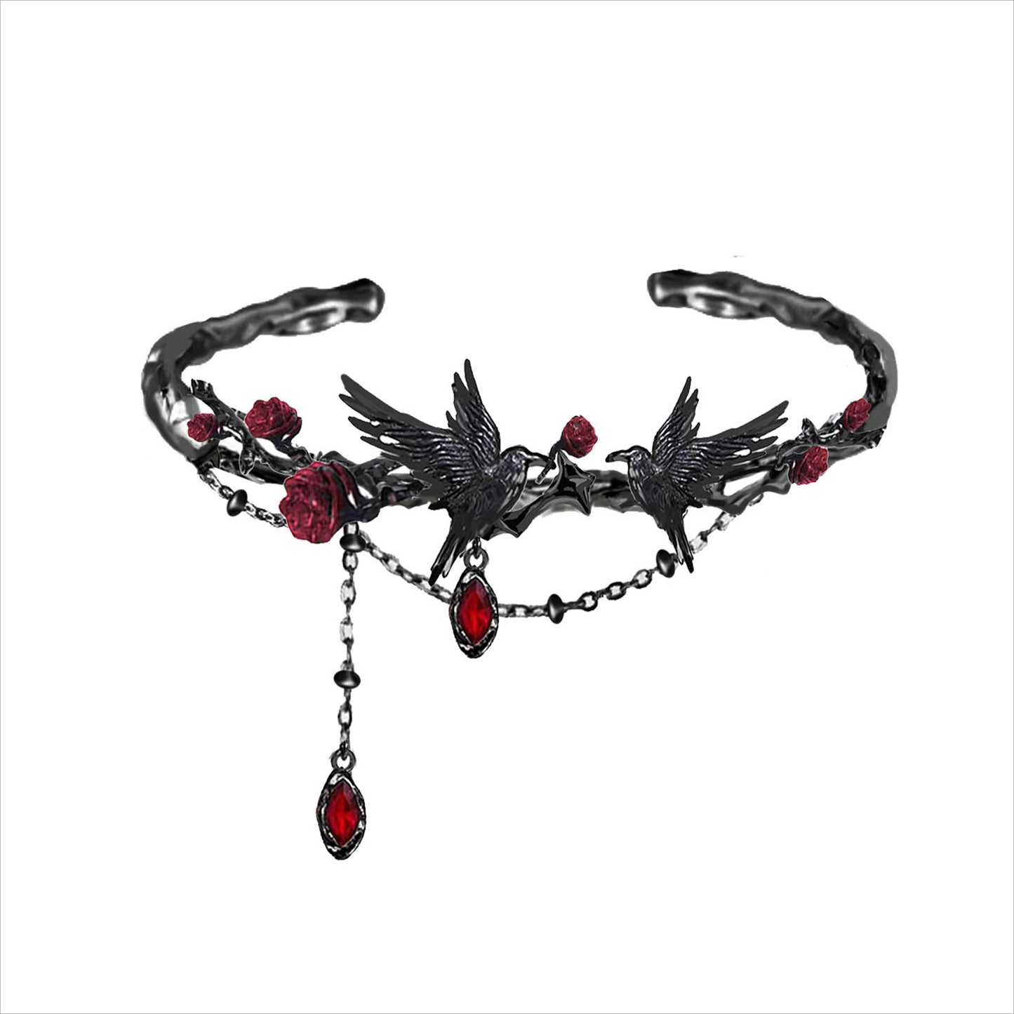 Cool Rose Crow Bracelet