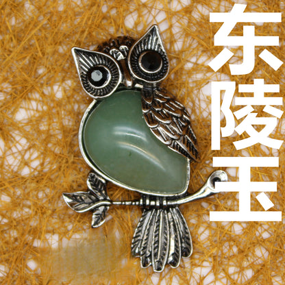 Vintage Owl Pendant Necklace