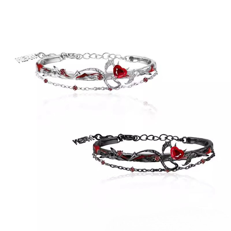 Red heart bracelet