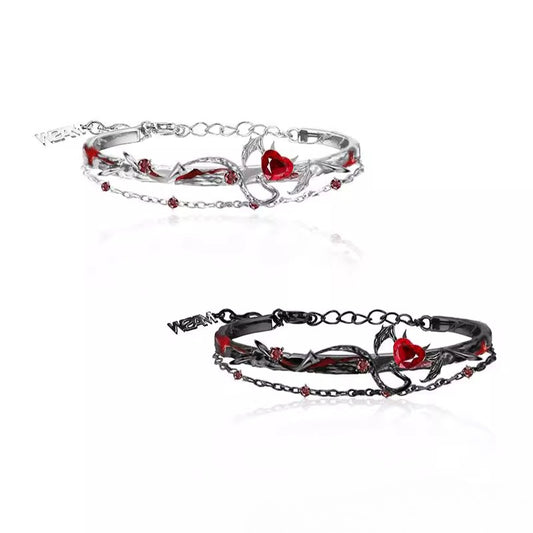 Red heart bracelet