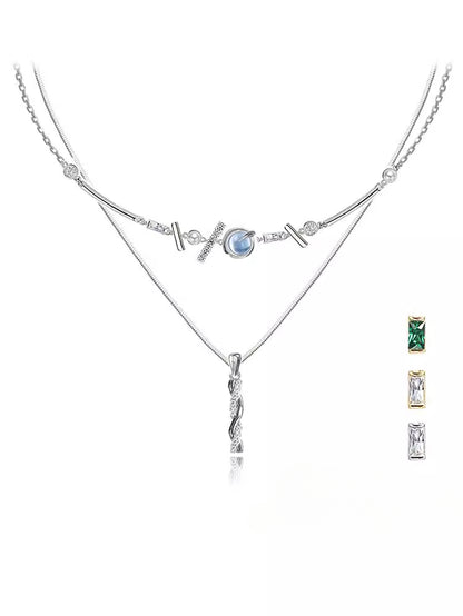 Hip Hop Transfer Pillar Pendant Necklace