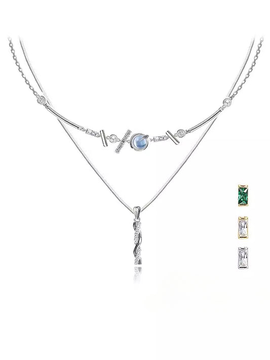 Hip Hop Transfer Pillar Pendant Necklace