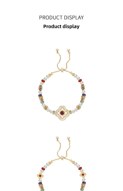 New Chinese-style four-leaf clover bracelet